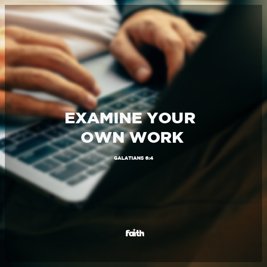 Examine Your Own Work