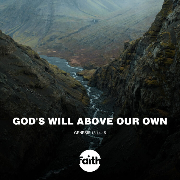 God’s Will Above Our Own