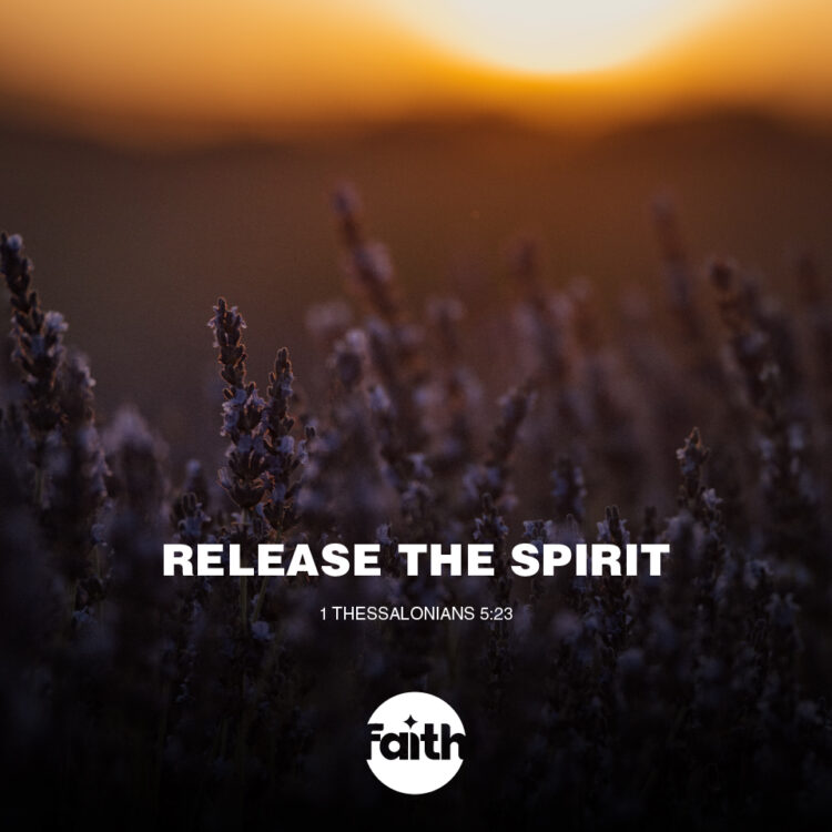 Release the Spirit into your soul and body