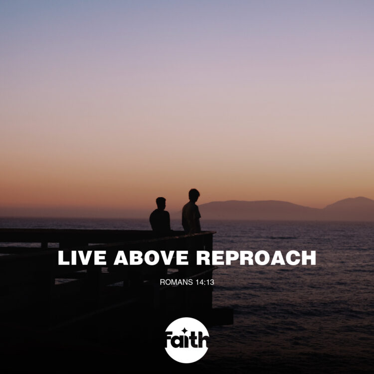 Live above Reproach