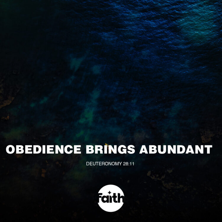 Willing Obedience Brings Abundant Provision